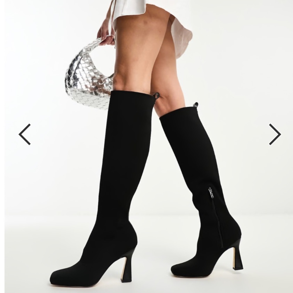 Elegant Black Knee-High Women's Boots